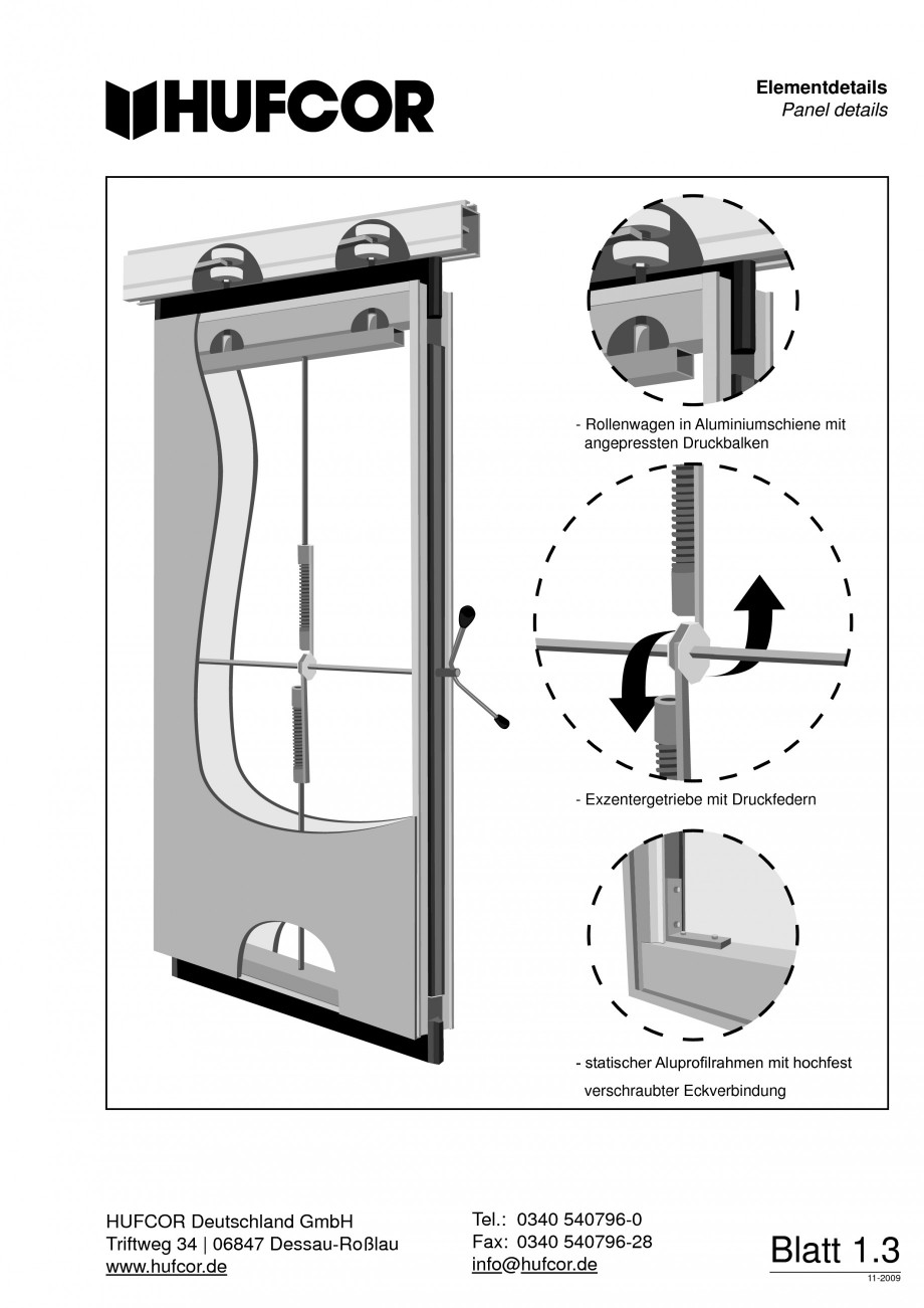 Pagina 4-Pereti amovibili HUFCOR Fisa tehnica Engleza, Germana erent possibilities for panel faces

3 HUFCOR ...