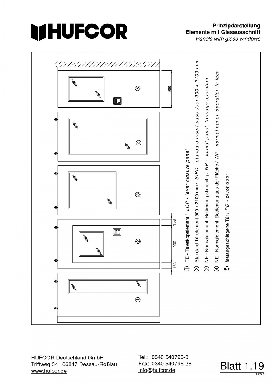 Pagina 20-Pereti amovibili HUFCOR Fisa tehnica Engleza, Germana -28 info@hufcor.de

Blatt 1.20 Blatt 1.20...