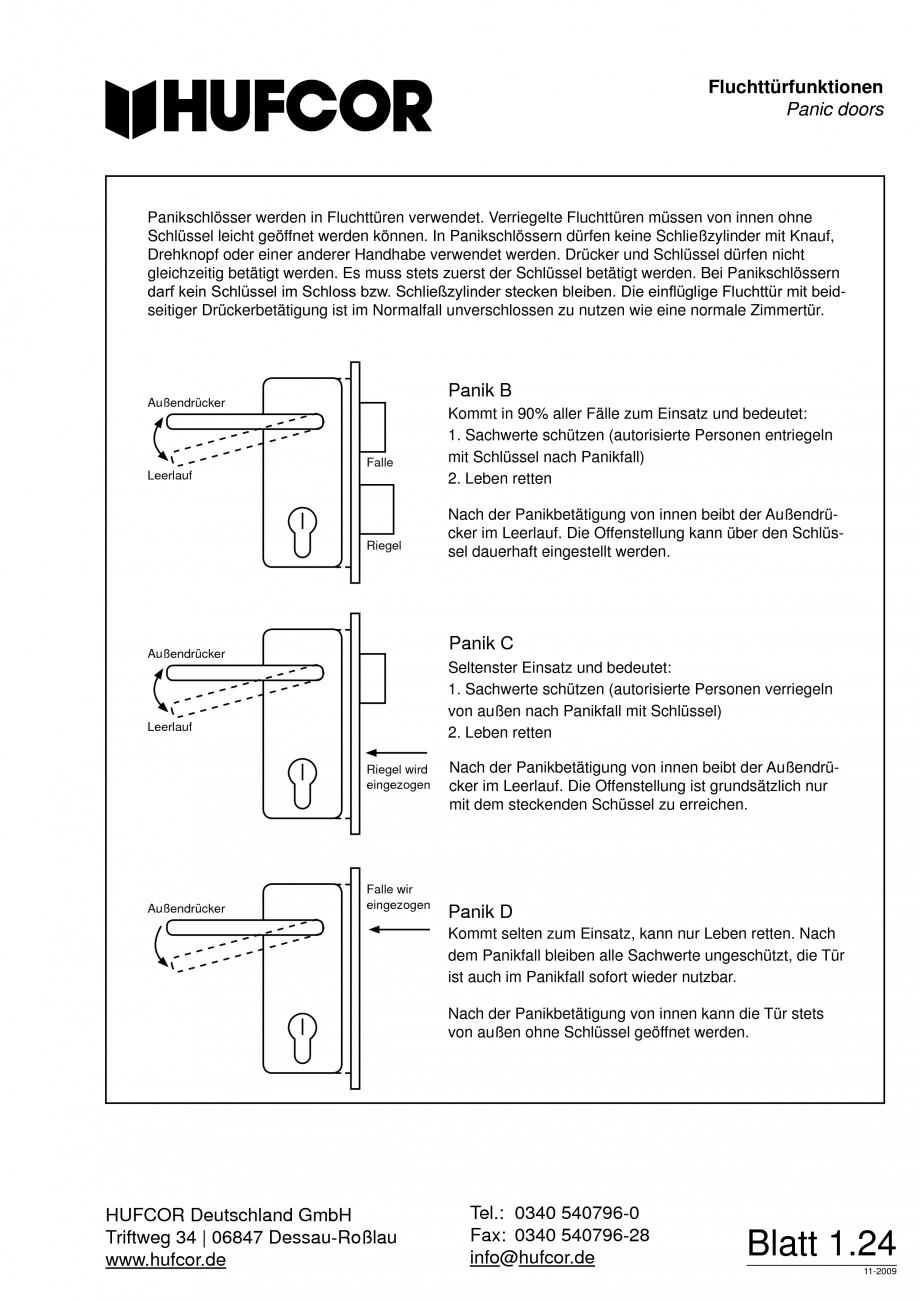 Pagina 25-Pereti amovibili HUFCOR Fisa tehnica Engleza, Germana u-Roßlau www.hufcor.de

Tel.:	 0340 540796-0 ...