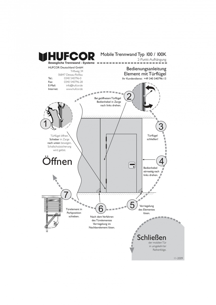Pagina 40-Pereti amovibili HUFCOR Fisa tehnica Engleza, Germana :27:20 2009

Seite 1

HUFCOR Deutschland GmbH ...