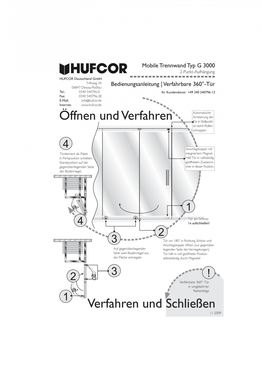 Pagina 56-Pereti amovibili HUFCOR Fisa tehnica Engleza, Germana 5 mm Gipskarton bis 48 dB einlagig, ab 49 dB...