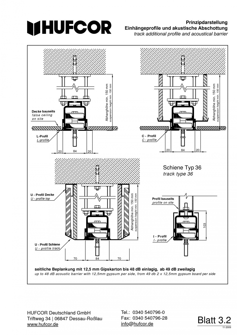 Pagina 59-Pereti amovibili HUFCOR Fisa tehnica Engleza, Germana 540796-0 info@hufcor.de

Blatt 3.8 Blatt 3.8...