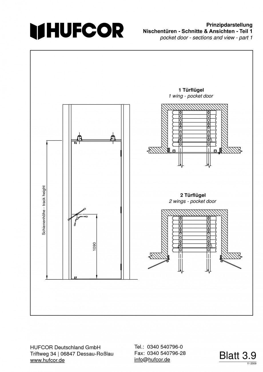 Pagina 66-Pereti amovibili HUFCOR Fisa tehnica Engleza, Germana 

leichte, frische Verschmutzung
...