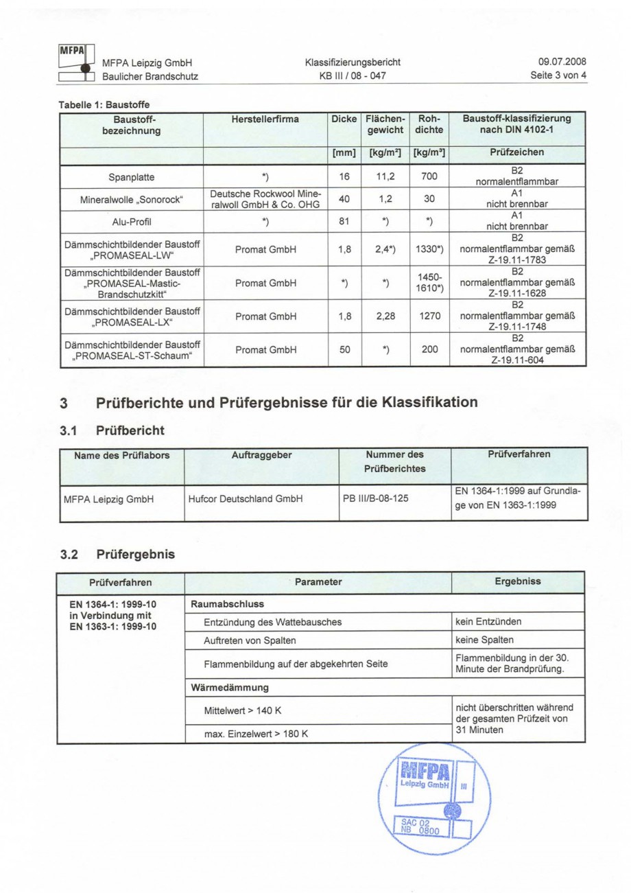 Pagina 85-Pereti amovibili HUFCOR Fisa tehnica Engleza, Germana zahl der Trennwandanlagen ____________...