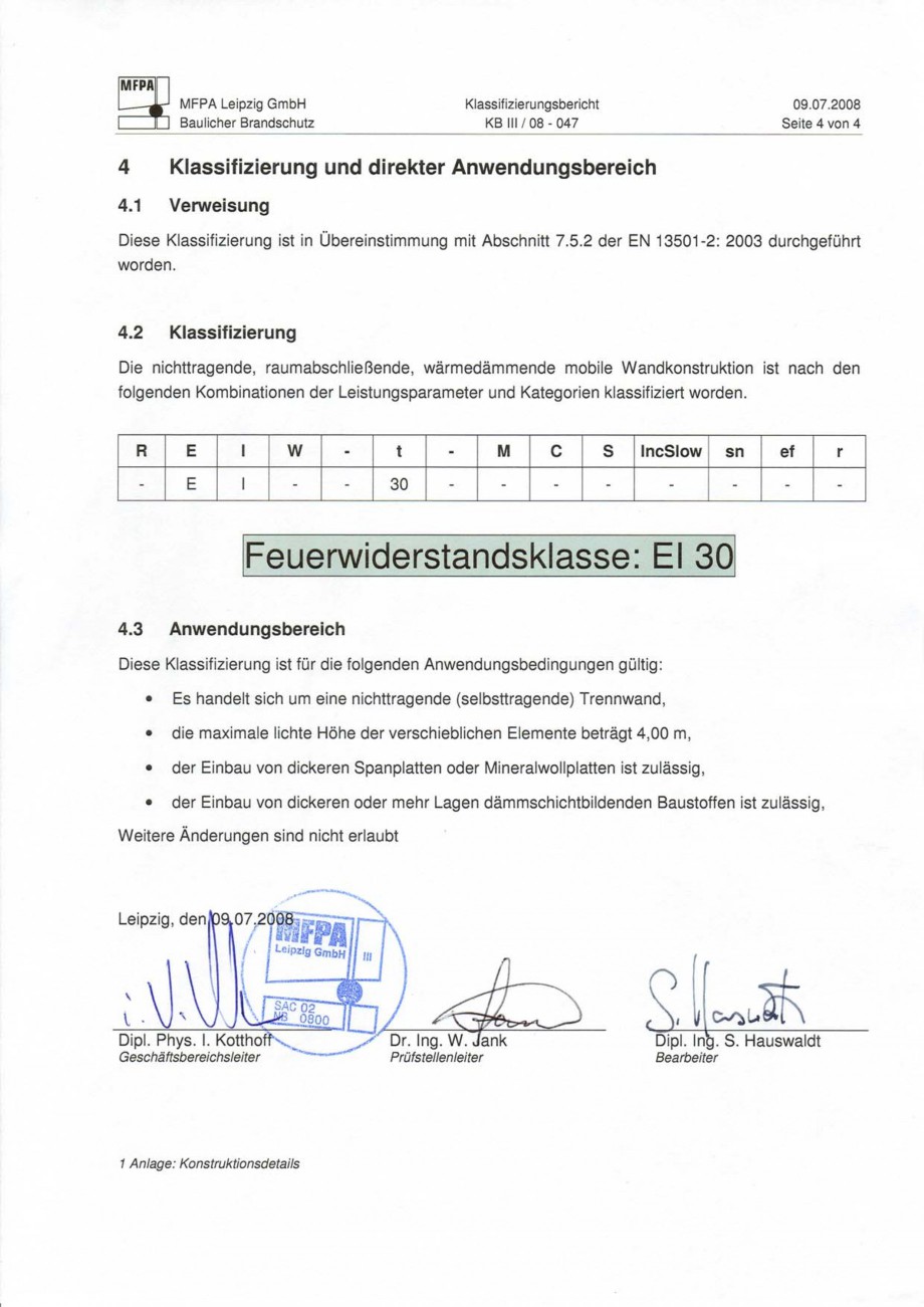 Pagina 86-Pereti amovibili HUFCOR Fisa tehnica Engleza, Germana justierung, Alu-Profile und Beschläge in...
