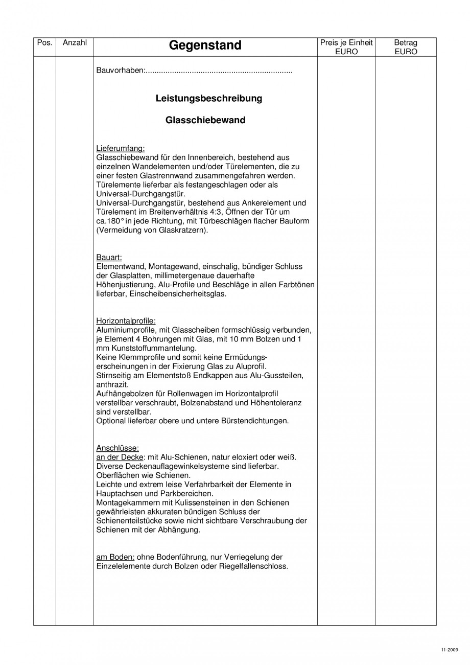 Pagina 105-Pereti amovibili HUFCOR Fisa tehnica Engleza, Germana 