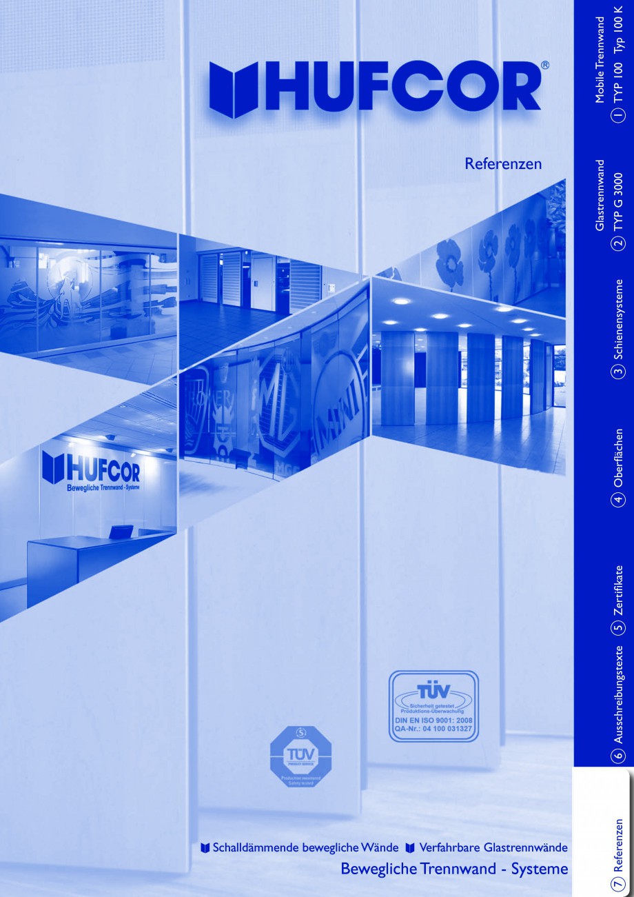 Pagina 108-Pereti amovibili HUFCOR Fisa tehnica Engleza, Germana 