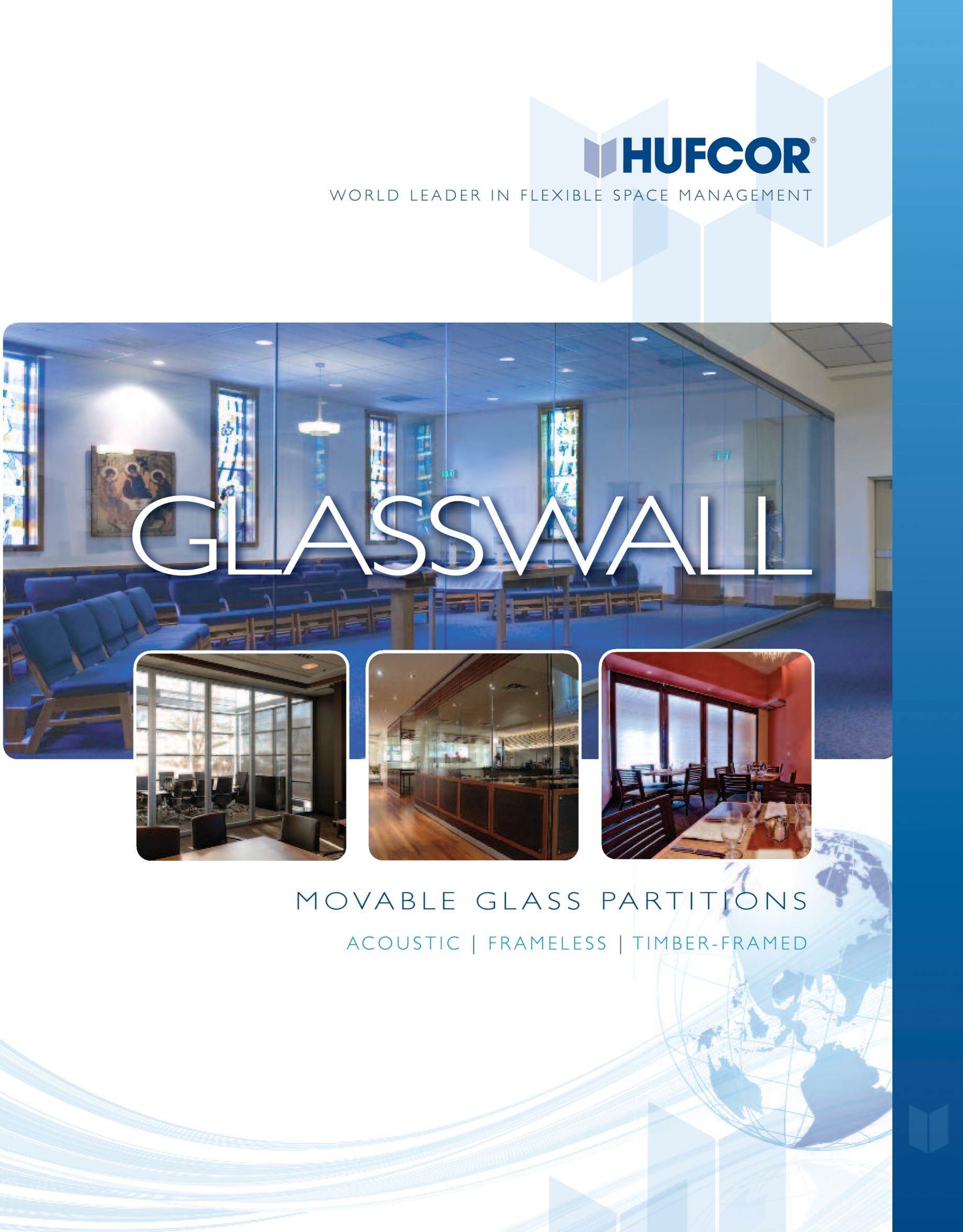 Pereti amovibili din sticla HUFCOR Catalog, brosura Engleza