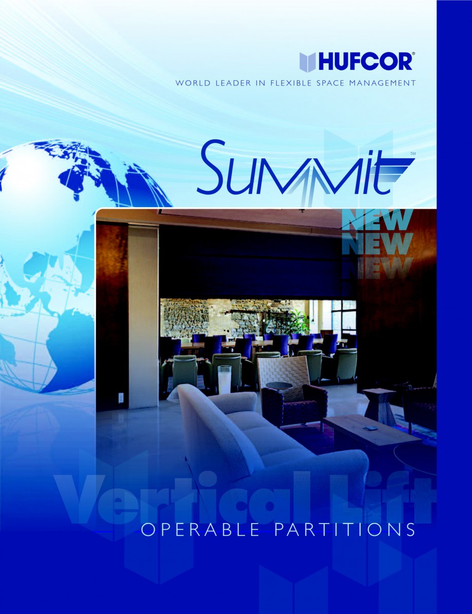 Pagina 1-Pereti amovibili - prezentarea compartimentarilor HUFCOR Catalog, brosura Engleza W O R L D L E A D ...