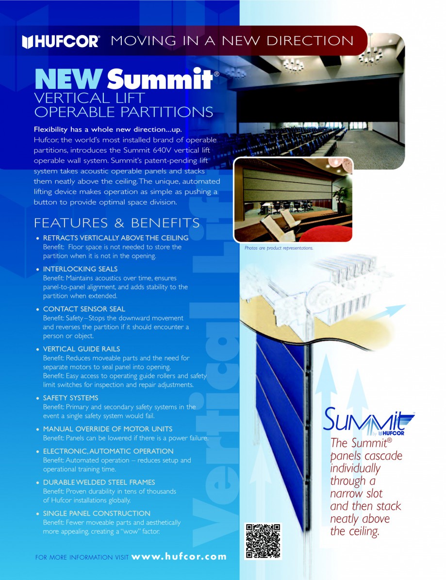 Pagina 2-Pereti amovibili - prezentarea compartimentarilor HUFCOR Catalog, brosura Engleza ition if it should...