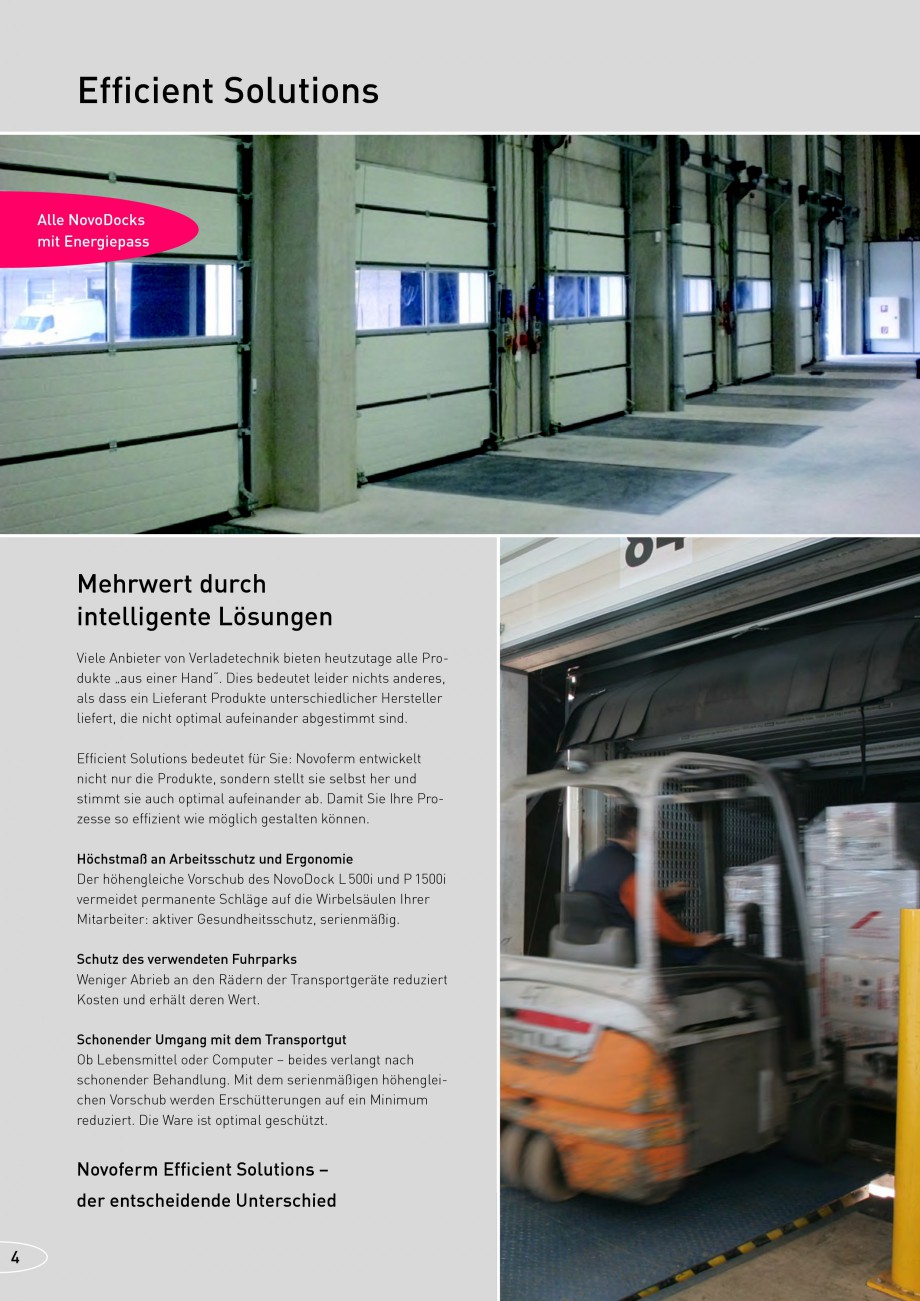 Pagina 4-Rampe de incarcare, descarcare NOVOFERM NovoDock L300, NovoDock H1300, NovoDock H1500, NovoDock L100...