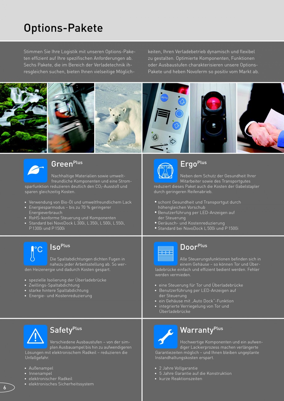 Pagina 6-Rampe de incarcare, descarcare NOVOFERM NovoDock L300, NovoDock H1300, NovoDock H1500, NovoDock L100...