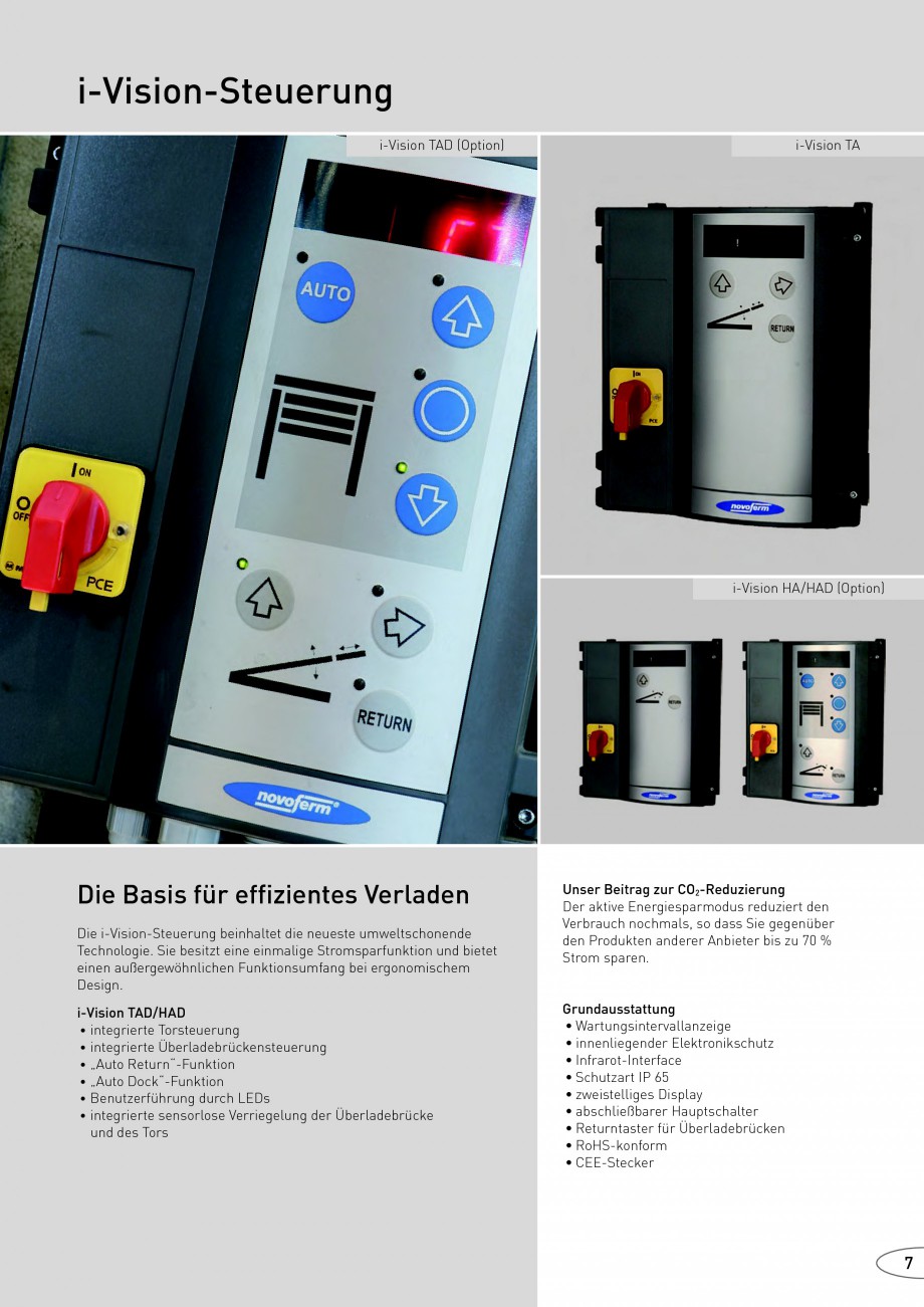 Pagina 7-Rampe de incarcare, descarcare NOVOFERM NovoDock L300, NovoDock H1300, NovoDock H1500, NovoDock L100...