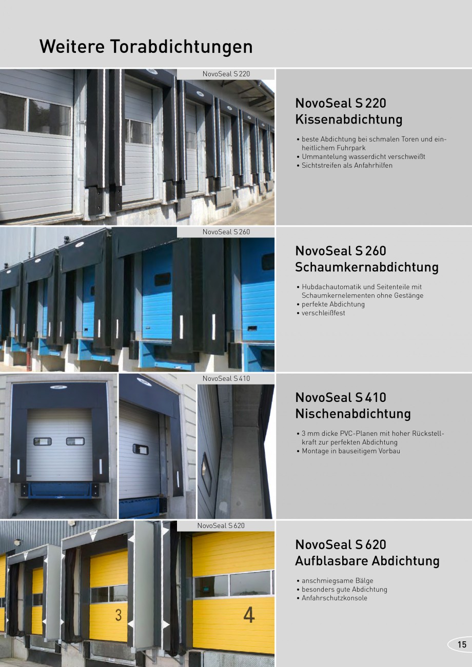 Pagina 15-Rampe de incarcare, descarcare NOVOFERM NovoDock L300, NovoDock H1300, NovoDock H1500, NovoDock L100...