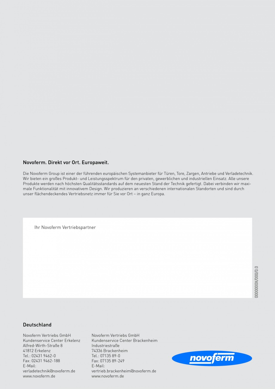 Pagina 20-Rampe de incarcare, descarcare NOVOFERM NovoDock L300, NovoDock H1300, NovoDock H1500, NovoDock L100...