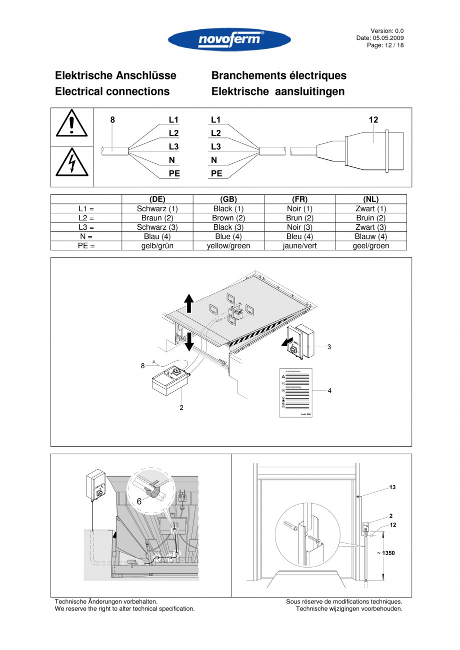 Pagina 12-Rampe de incarcare, descarcare  NOVOFERM NovoDock L300 Instructiuni montaj, utilizare Engleza,...