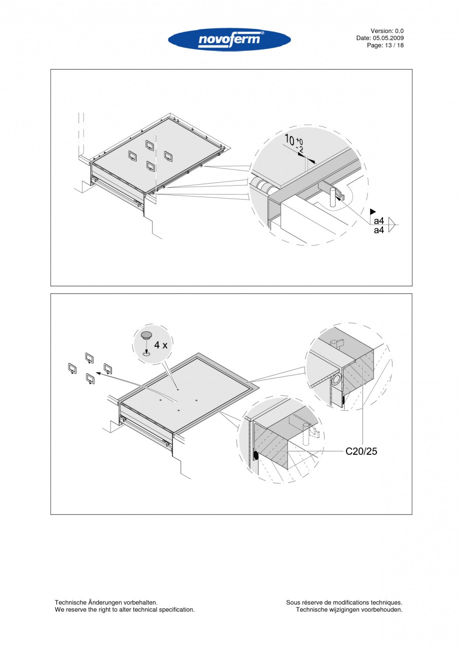 Pagina 13-Rampe de incarcare, descarcare  NOVOFERM NovoDock L300 Instructiuni montaj, utilizare Engleza,...