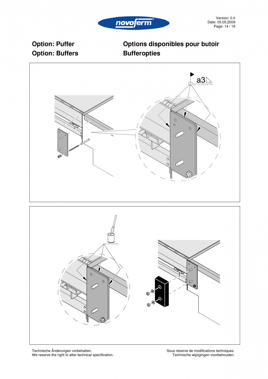 Pagina 14-Rampe de incarcare, descarcare  NOVOFERM NovoDock L300 Instructiuni montaj, utilizare Engleza,...