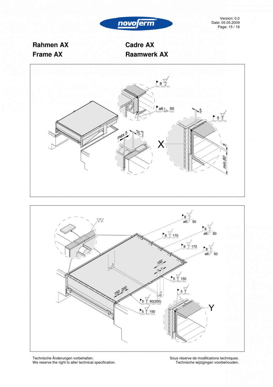 Pagina 15-Rampe de incarcare, descarcare  NOVOFERM NovoDock L300 Instructiuni montaj, utilizare Engleza,...