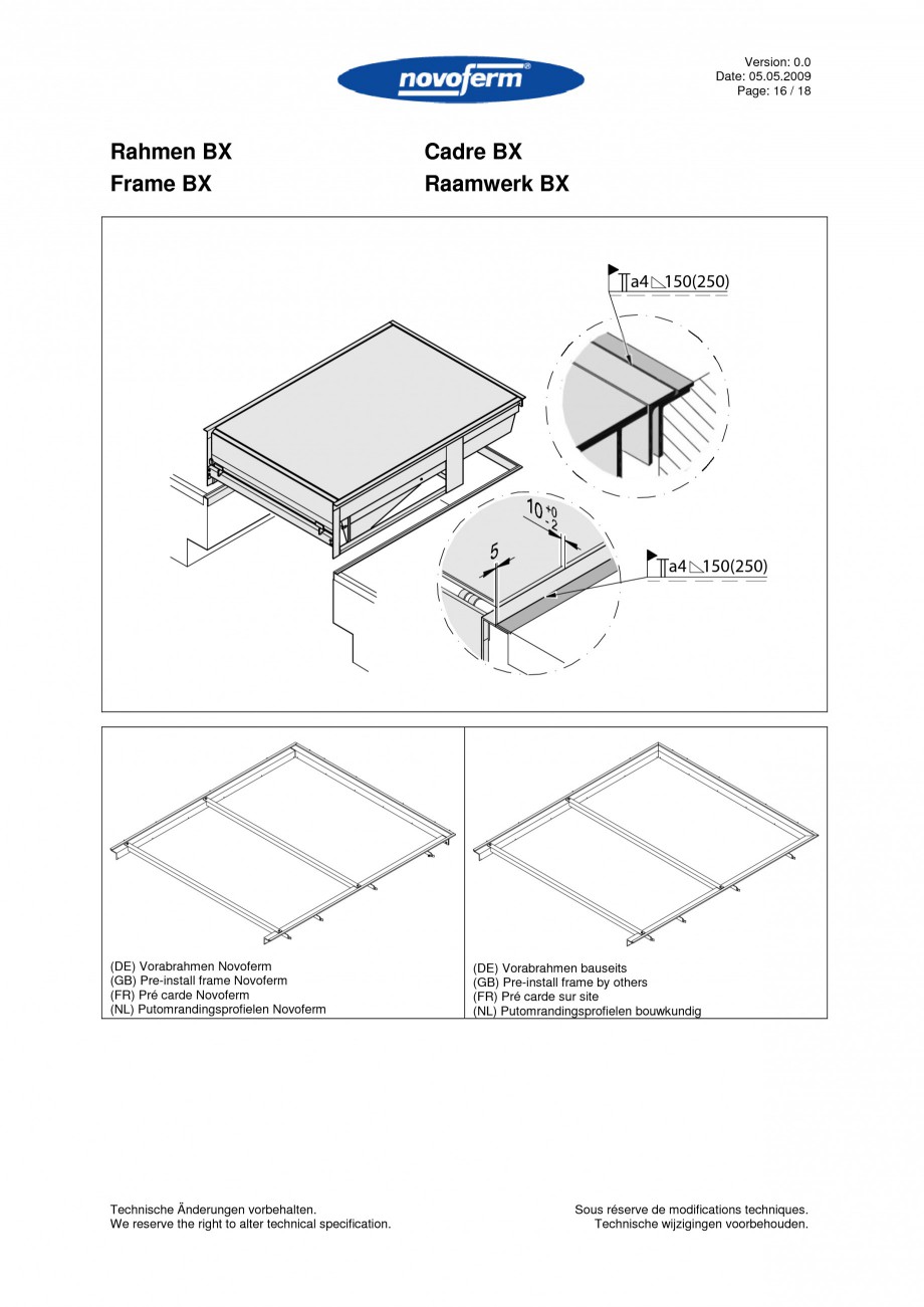 Pagina 16-Rampe de incarcare, descarcare  NOVOFERM NovoDock L300 Instructiuni montaj, utilizare Engleza,...