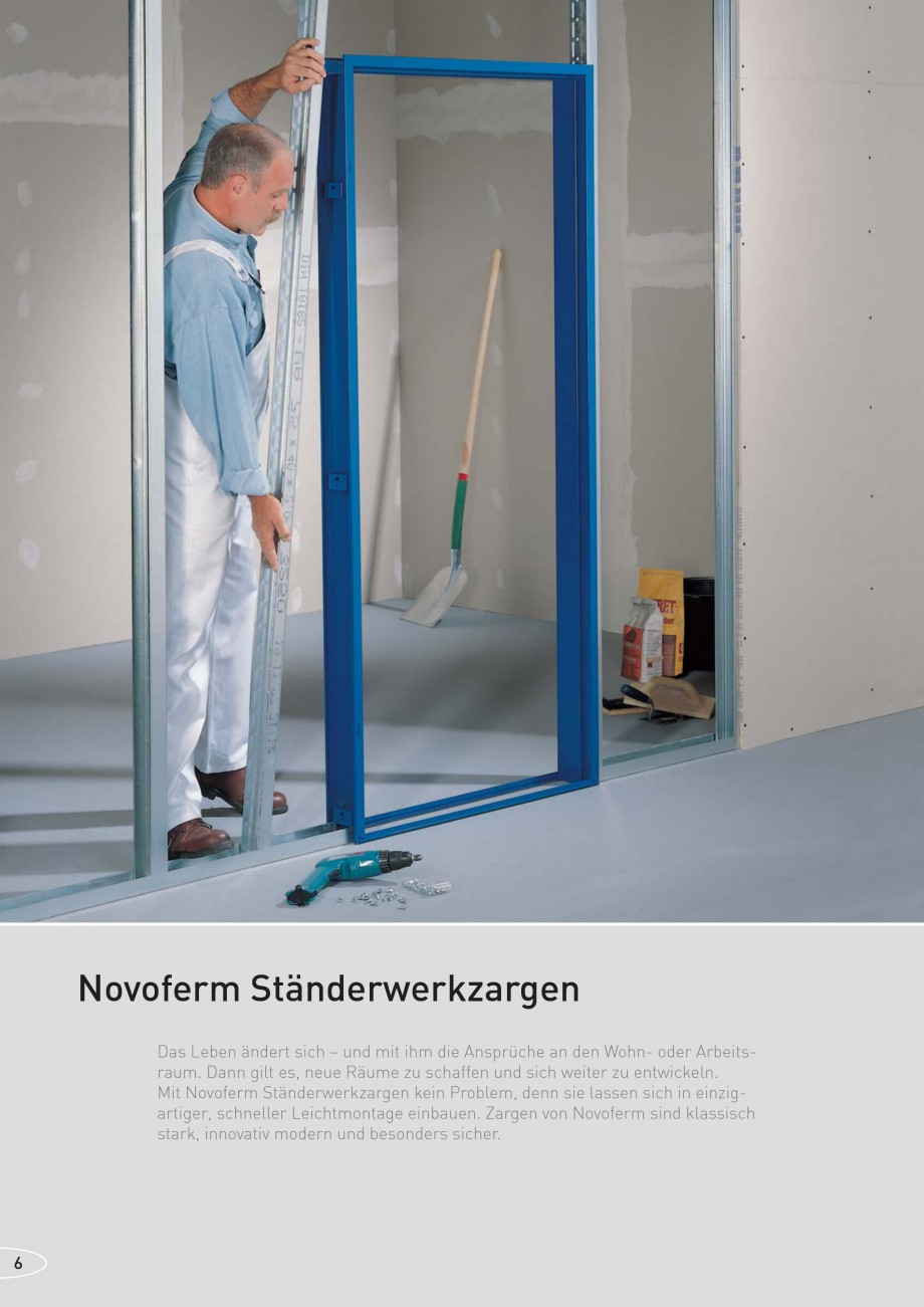 Pagina 6-Caracteristicile tehnice pentru usile rezistente la foc NOVOFERM Fisa tehnica Germana it Novoferm...