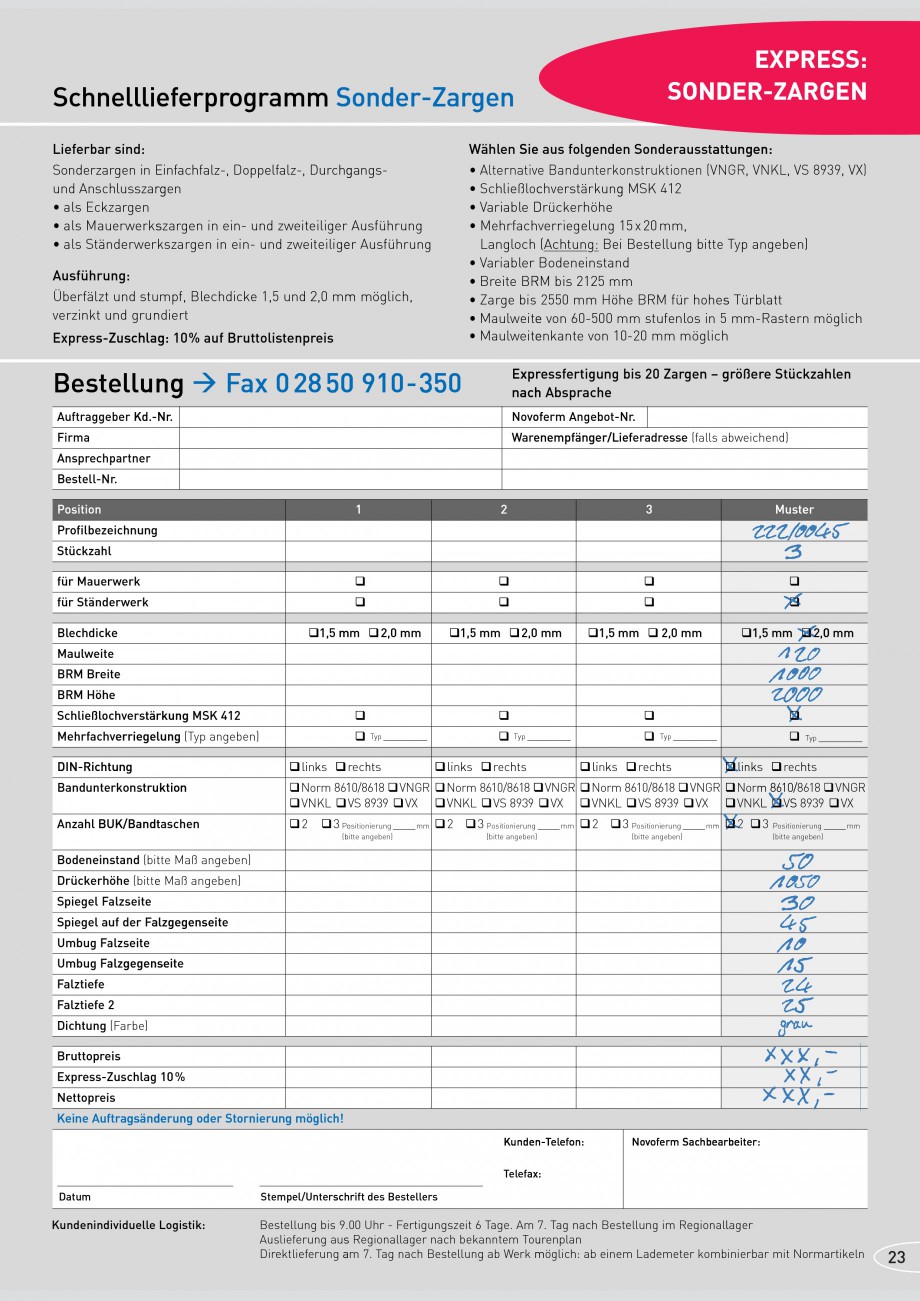 Pagina 23-Caracteristicile tehnice pentru usile rezistente la foc NOVOFERM Fisa tehnica Germana 6
mm
...
