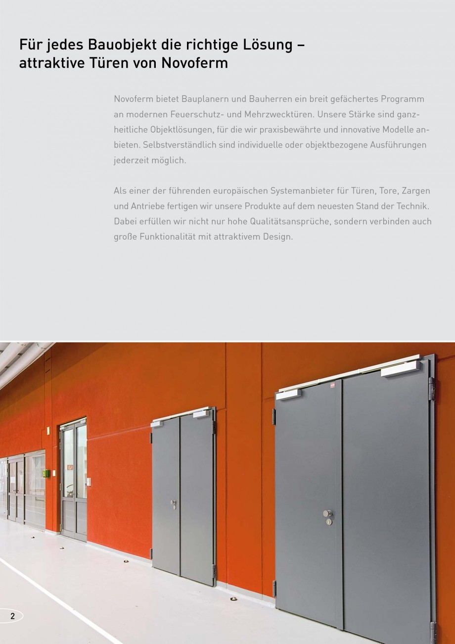 Pagina 2-Usi rezistente la foc NOVOFERM T30, T90, MZ Fisa tehnica Germana t Rauchschutzausstattung...