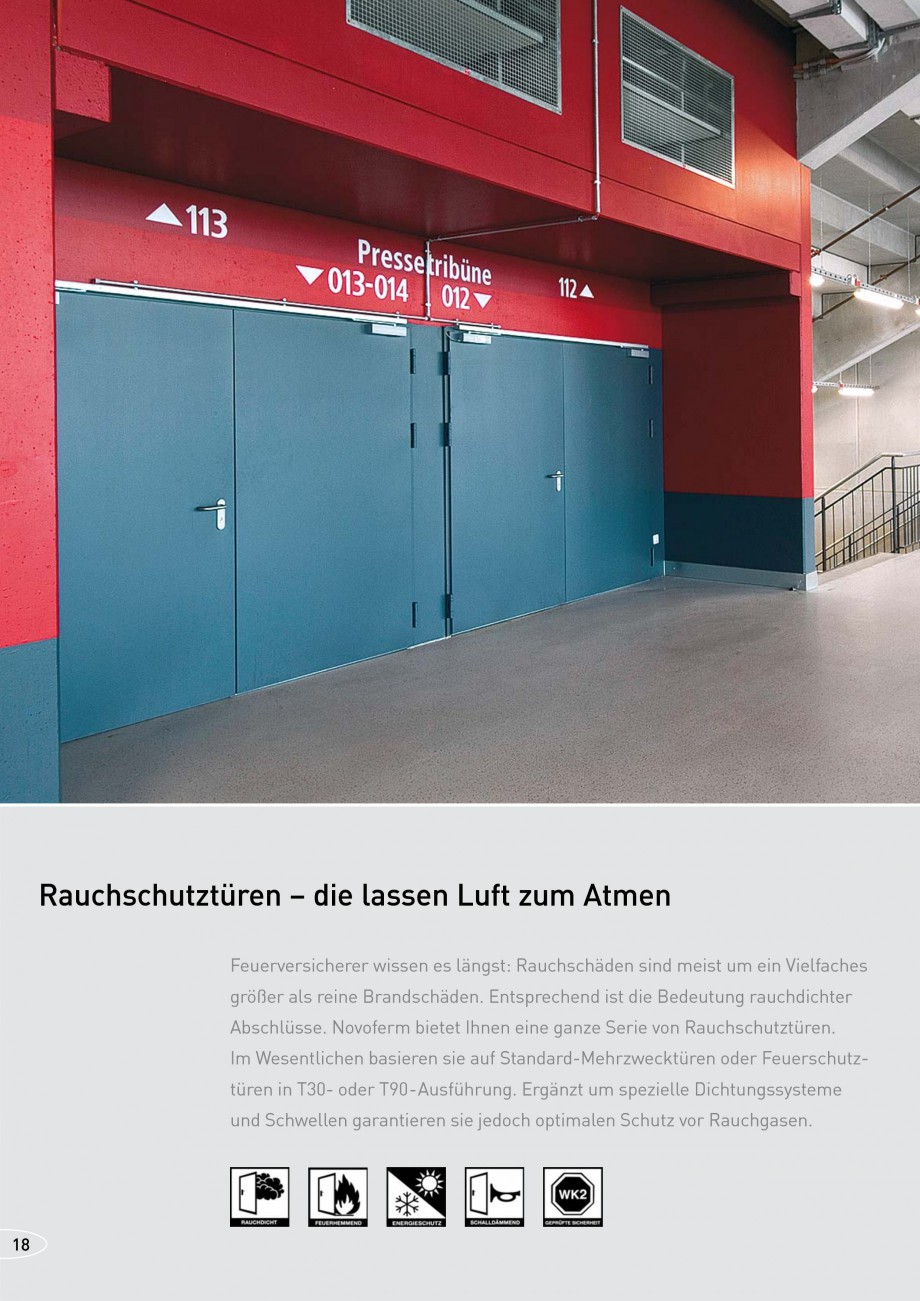 Pagina 18-Usi rezistente la foc NOVOFERM T30, T90, MZ Fisa tehnica Germana weise in Aluminium oder Edelstahl...