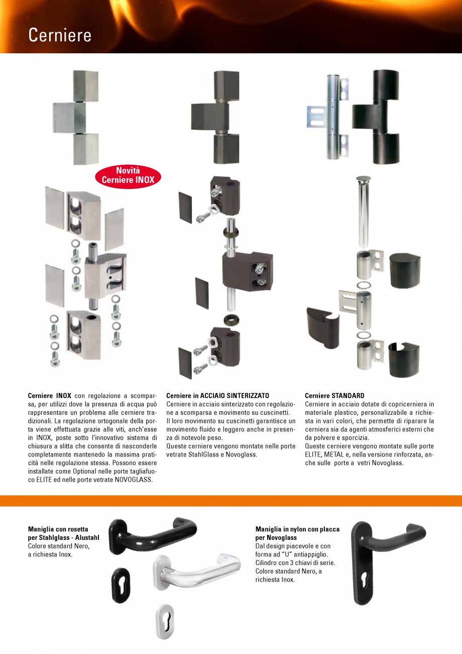 Pagina 10-Usi rezistente la foc NOVOFERM Scudo, Stahlglass, Alusthal, Asia , Elite , Magnum , Novoglass,...