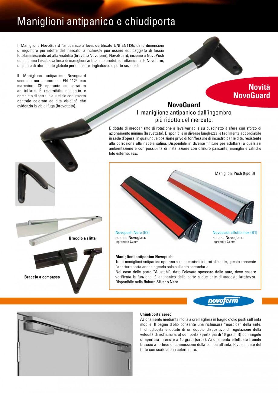 Pagina 11-Usi rezistente la foc NOVOFERM Scudo, Stahlglass, Alusthal, Asia , Elite , Magnum , Novoglass,...