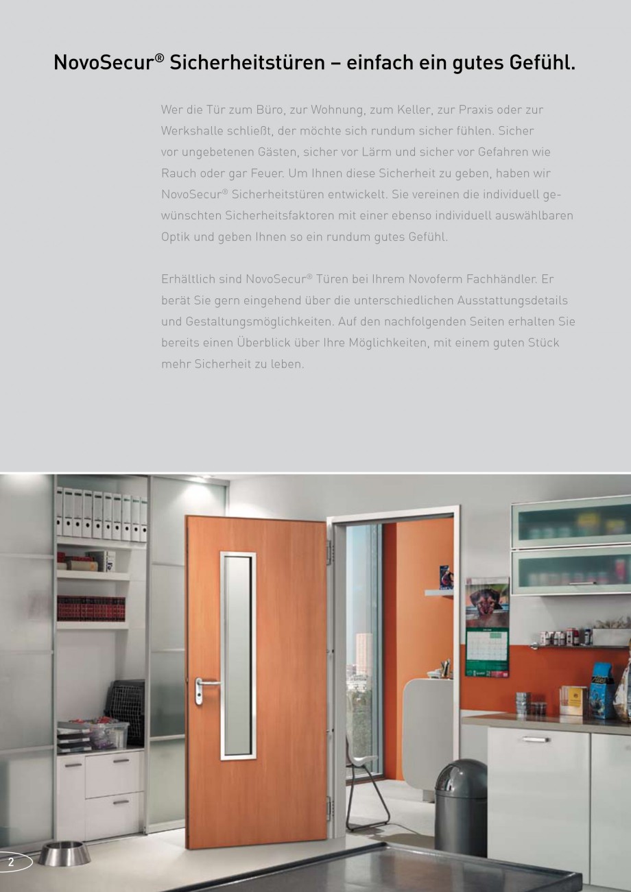 Pagina 2-Usi rezistente la foc NOVOFERM E-S9 , E-S8 , E-S10, E-S5, E-S4 , E-S6 , E-S7  Fisa tehnica Germana...