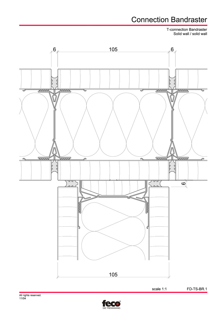 Pagina 1-CAD-PDF Detaliu racord pereti FECO Detaliu de montaj FecoPur, FecoFix, FecoLux 