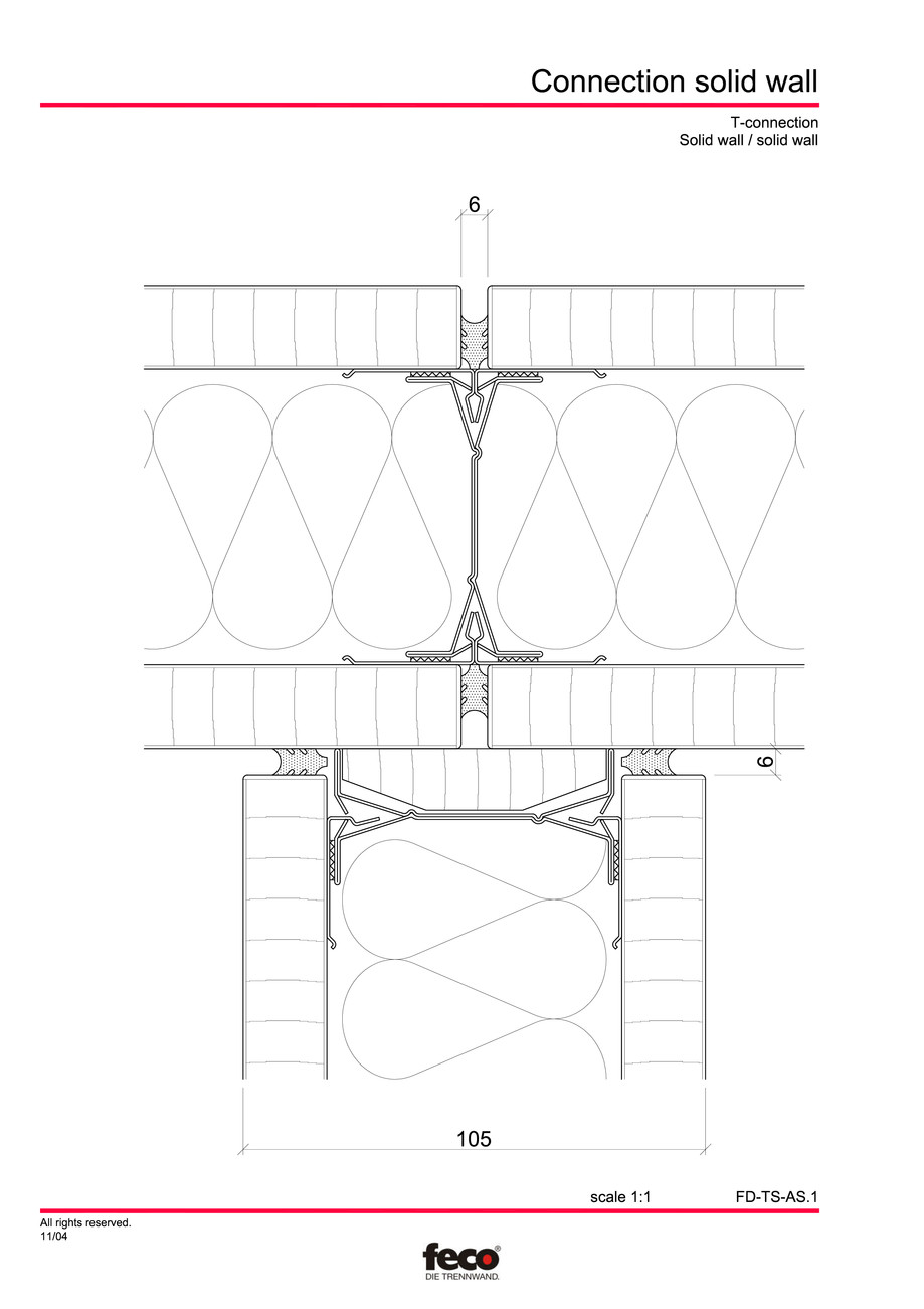 Pagina 2-CAD-PDF Detaliu racord pereti FECO Detaliu de montaj FecoPur, FecoFix, FecoLux 