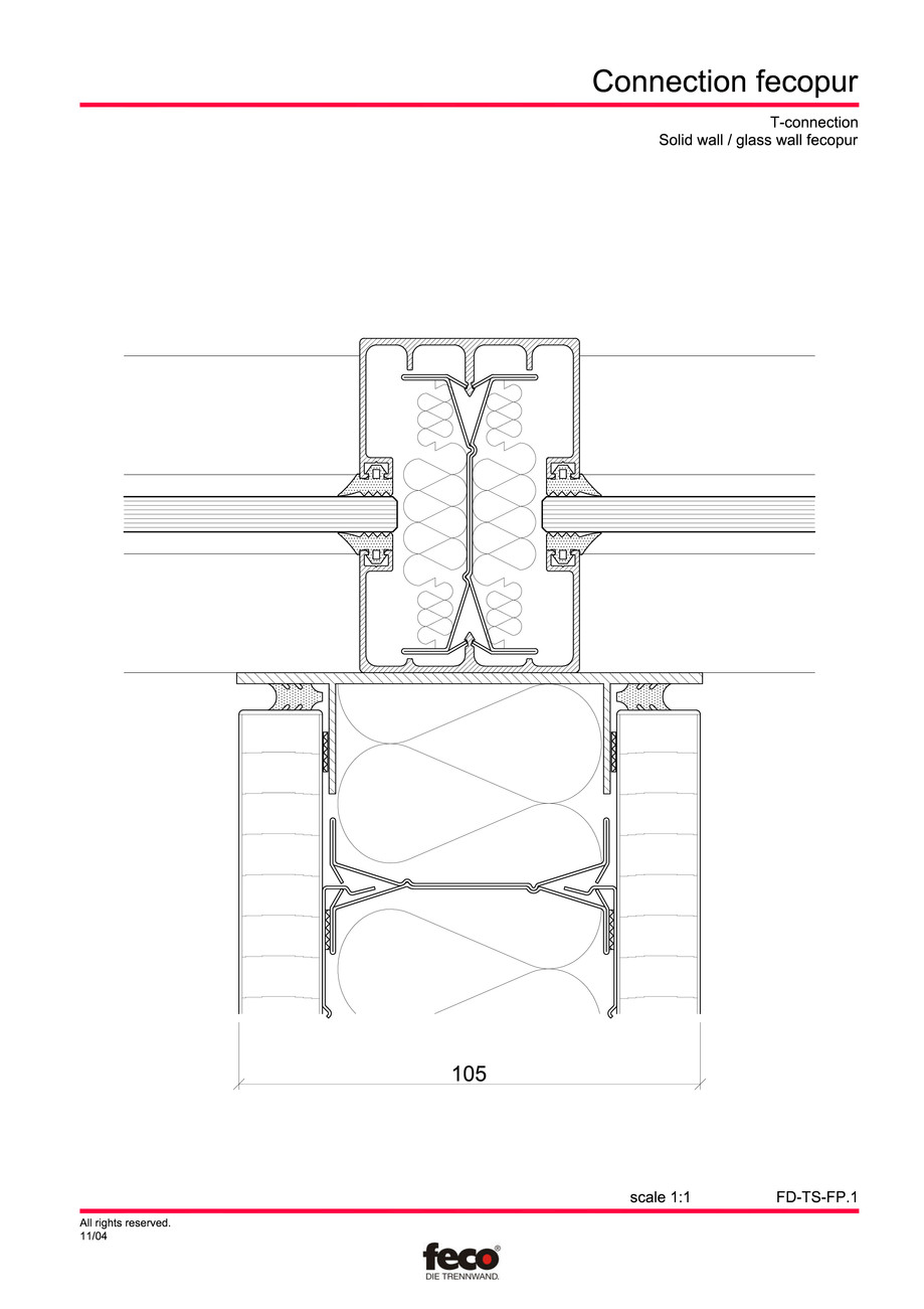 Pagina 3-CAD-PDF Detaliu racord pereti FECO Detaliu de montaj FecoPur, FecoFix, FecoLux 