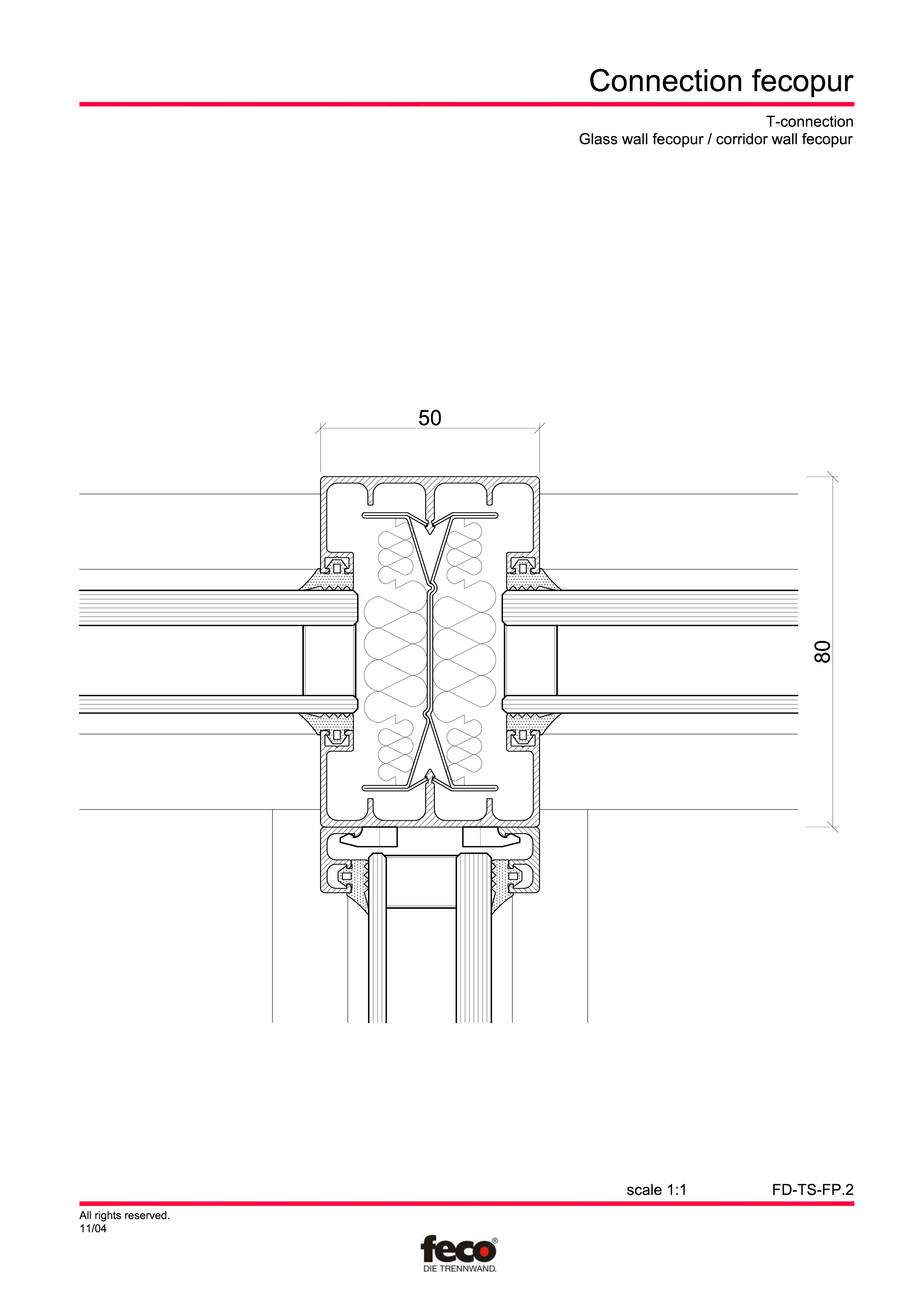 Pagina 4-CAD-PDF Detaliu racord pereti FECO Detaliu de montaj FecoPur, FecoFix, FecoLux 