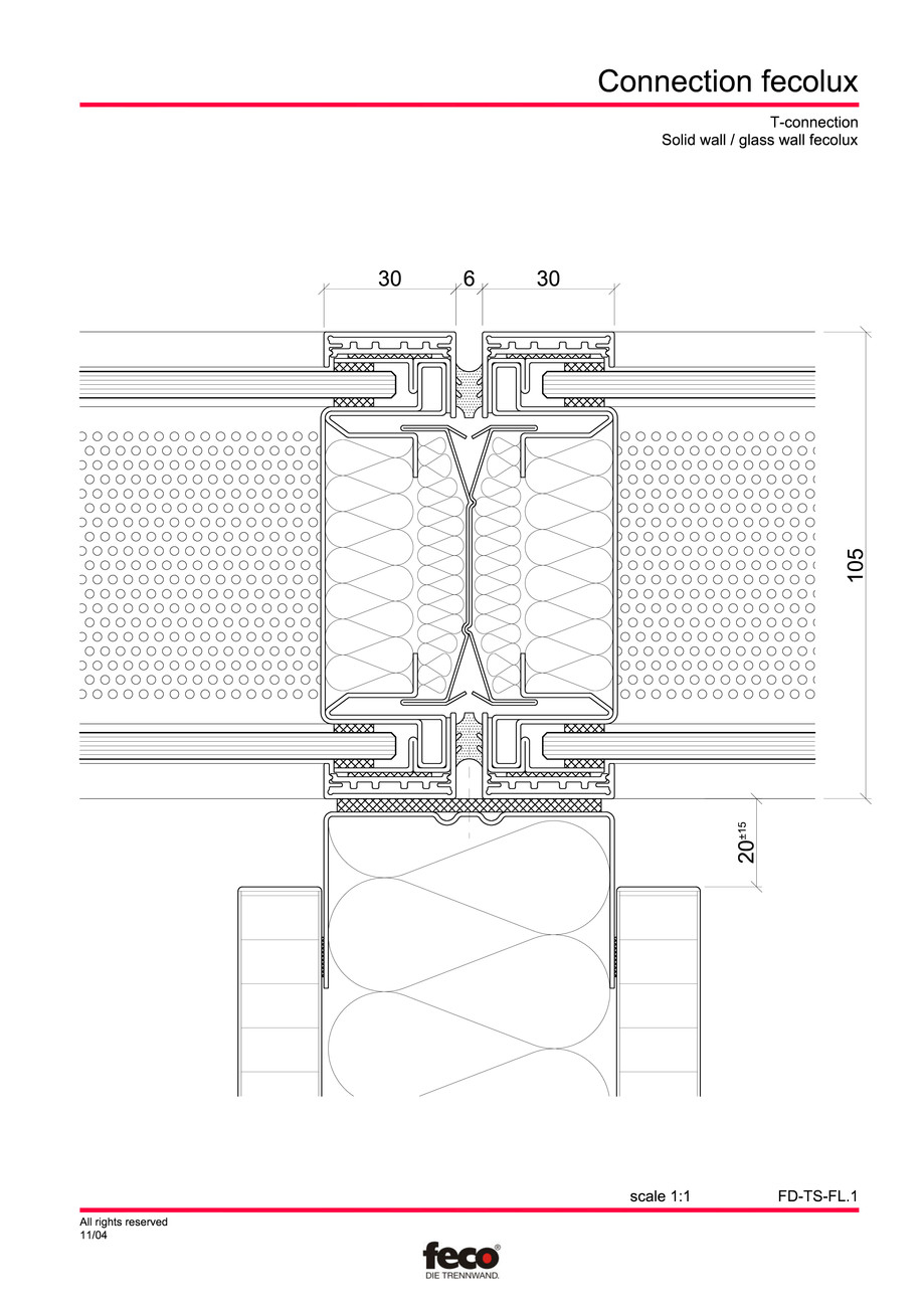 Pagina 8-CAD-PDF Detaliu racord pereti FECO Detaliu de montaj FecoPur, FecoFix, FecoLux 