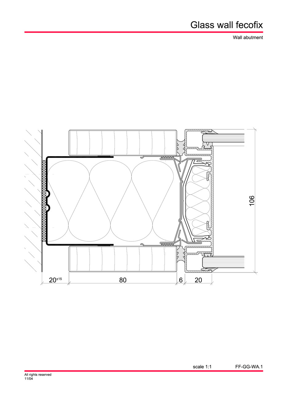 Pagina 5-CAD-PDF Perete de sticla FECO Detaliu de montaj FecoFix 