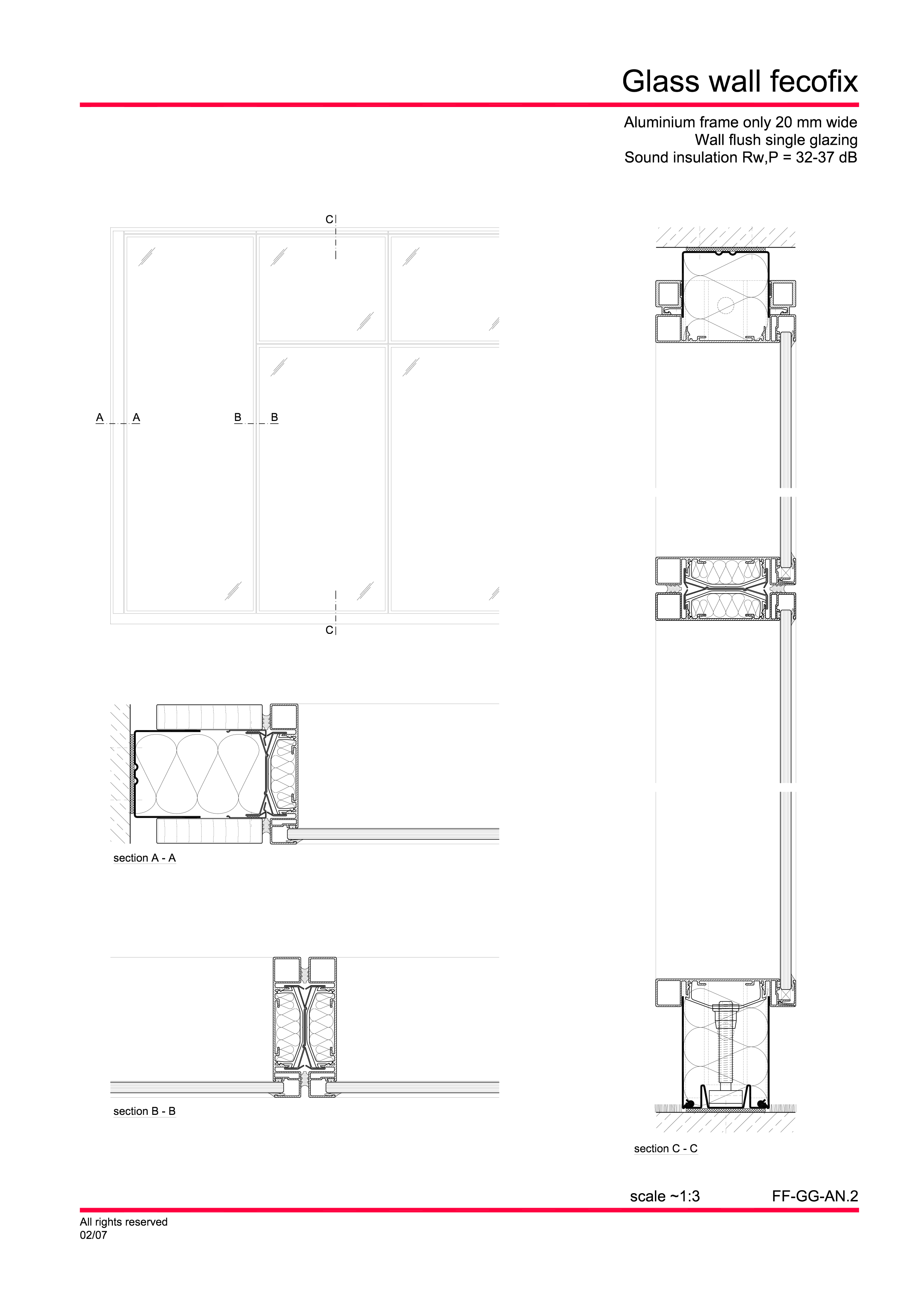 Pagina 8 - CAD-PDF Perete de sticla FECO Detaliu de montaj FecoFix 