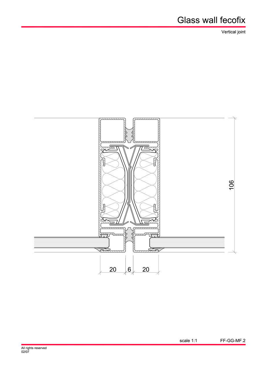 Pagina 9-CAD-PDF Perete de sticla FECO Detaliu de montaj FecoFix 