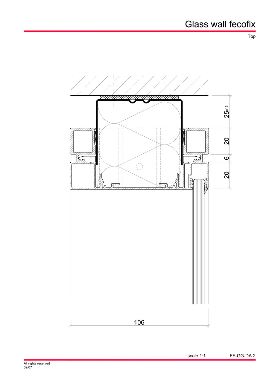Pagina 11-CAD-PDF Perete de sticla FECO Detaliu de montaj FecoFix 