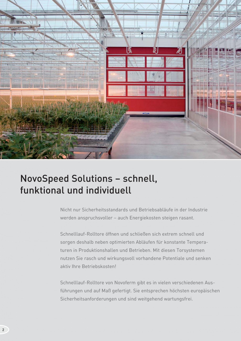 Pagina 2-Porti industriale rapide NOVOFERM NovoSpeed  Fisa tehnica Germana ge...................................