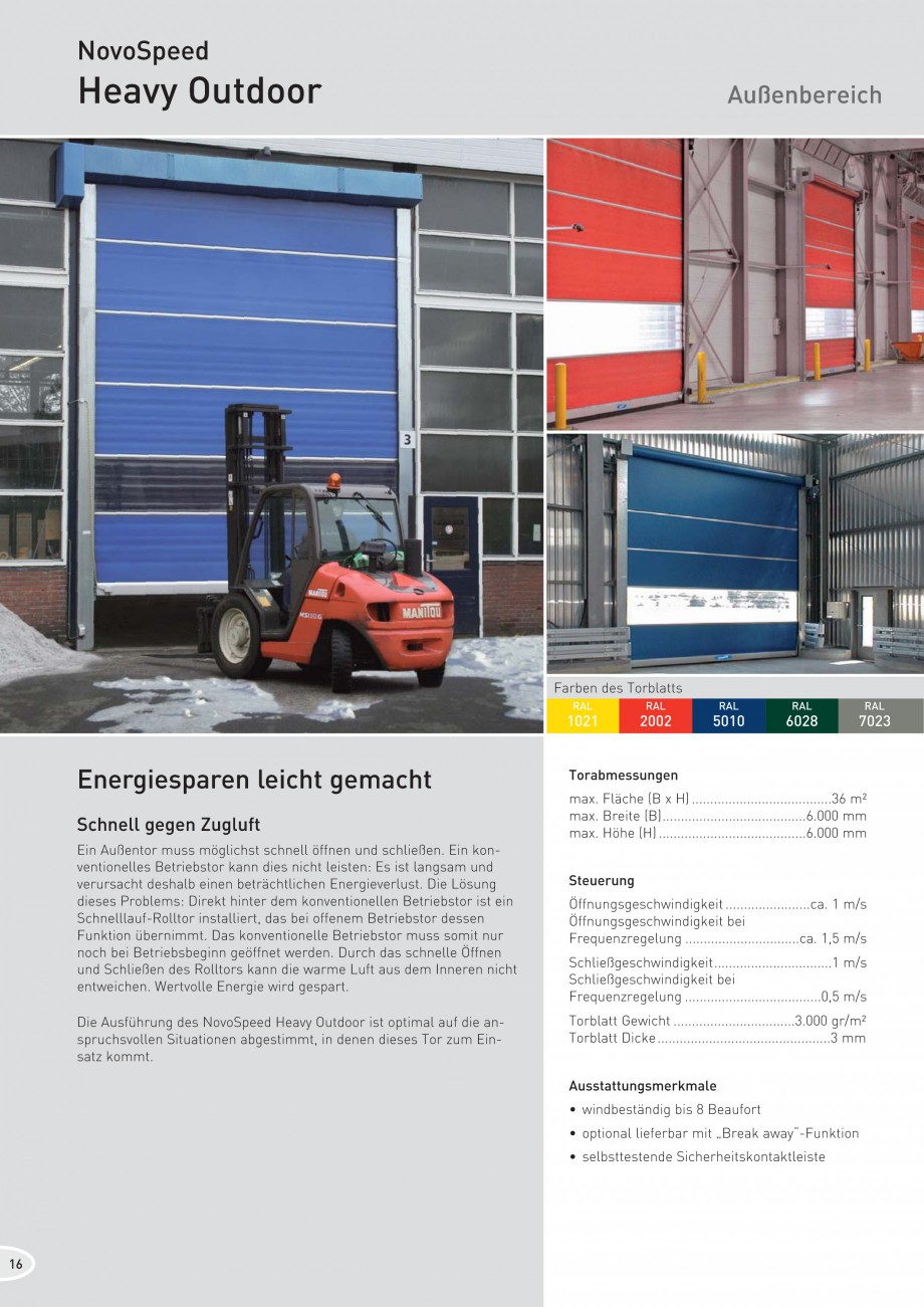 Pagina 16-Porti industriale rapide NOVOFERM NovoSpeed  Fisa tehnica Germana mit „Break away“-Funktion

11
...