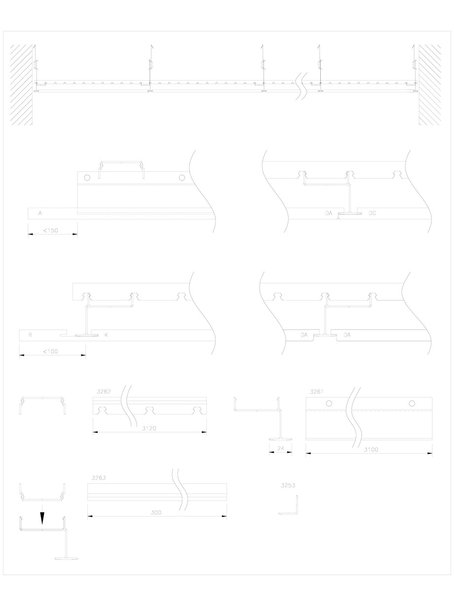 Pagina 1-CAD-DWG Panouri fonoabsorbante GUSTAFS Detaliu de montaj 