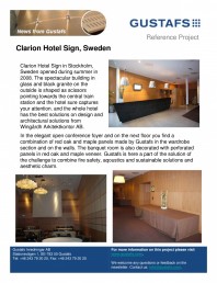 Panouri fonoabsorbante - Clarion Hotel Sign, Sweden