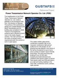 Panouri fonoabsorbante - Power Transmission Network Operator Co. Ltd PSE
