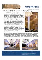 Panouri fonoabsorbante - Radisson SAS Plaza Hotel in Oslo, Norway GUSTAFS