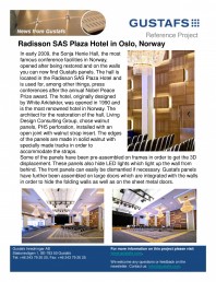 Panouri fonoabsorbante - Radisson SAS Plaza Hotel in Oslo, Norway