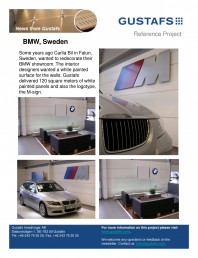 Panouri fonoabsorbante - Showroom BMW, Sweden