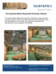 Panouri fonoabsorbante - University The Kardynał Stefan Wyszyński University, Warsaw
