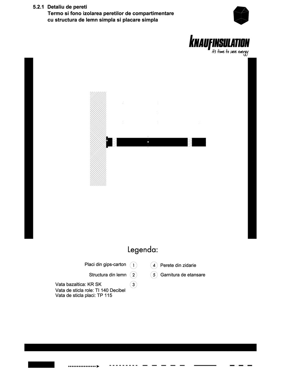 Pagina 1-CAD-DWG Detaliu de pereti termo si fono izolarea peretilor de compartimentare cu strucutura de lemn ...